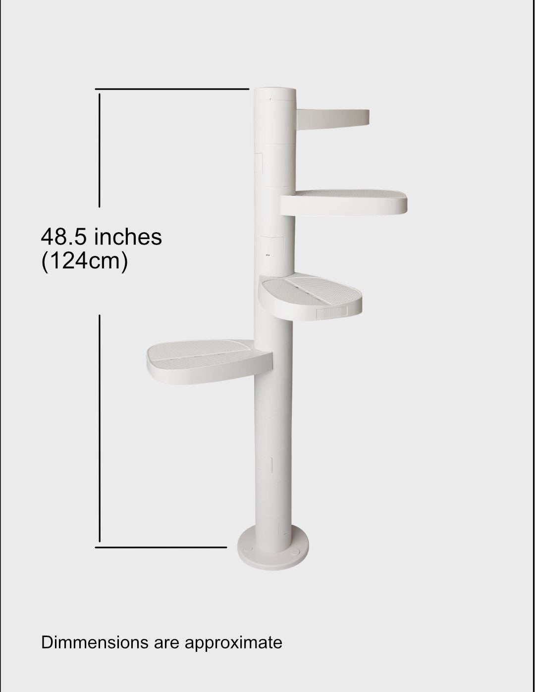 Monkee Tree 12 Trunk Starter Pack in grey. 48.5inches high and comes with four branches.