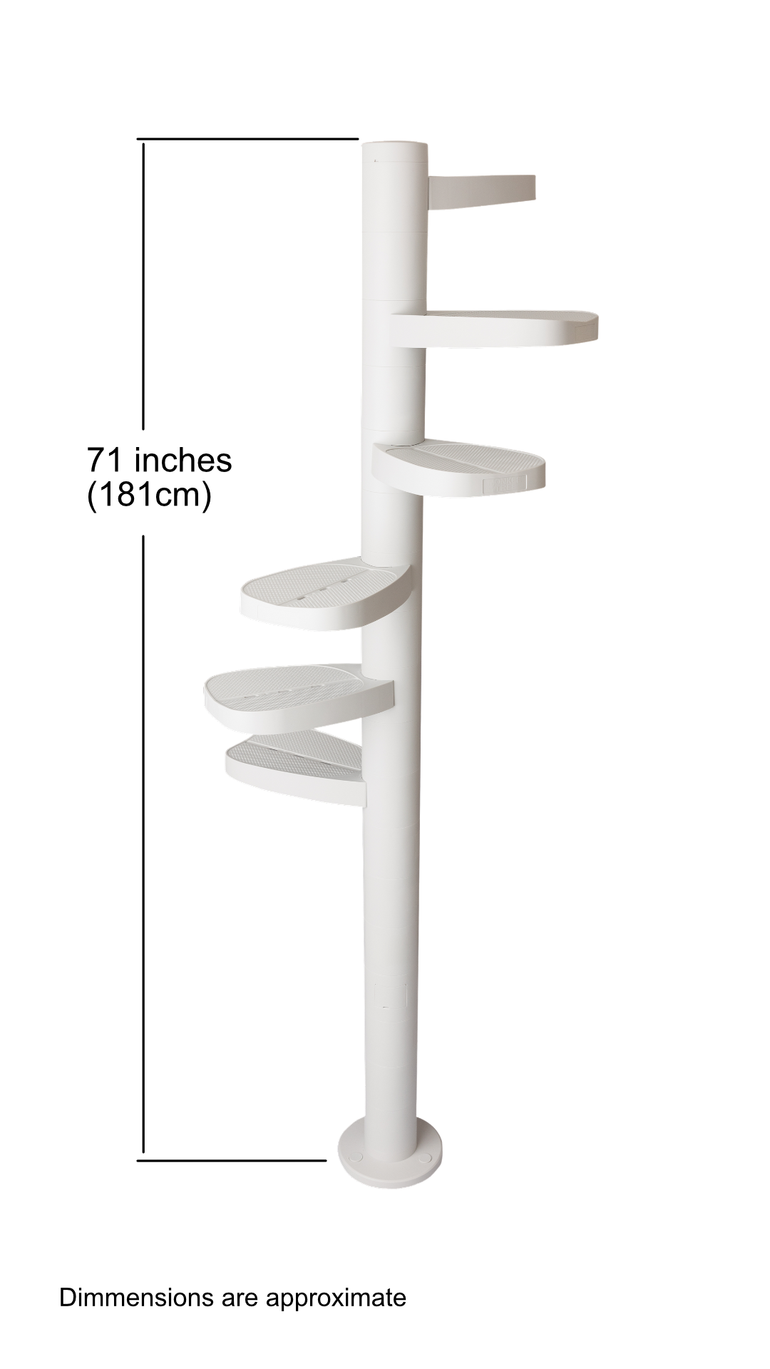 Monkee Tree 18 Trunk Starter Pack in grey. 71inches high and comes with six branches.